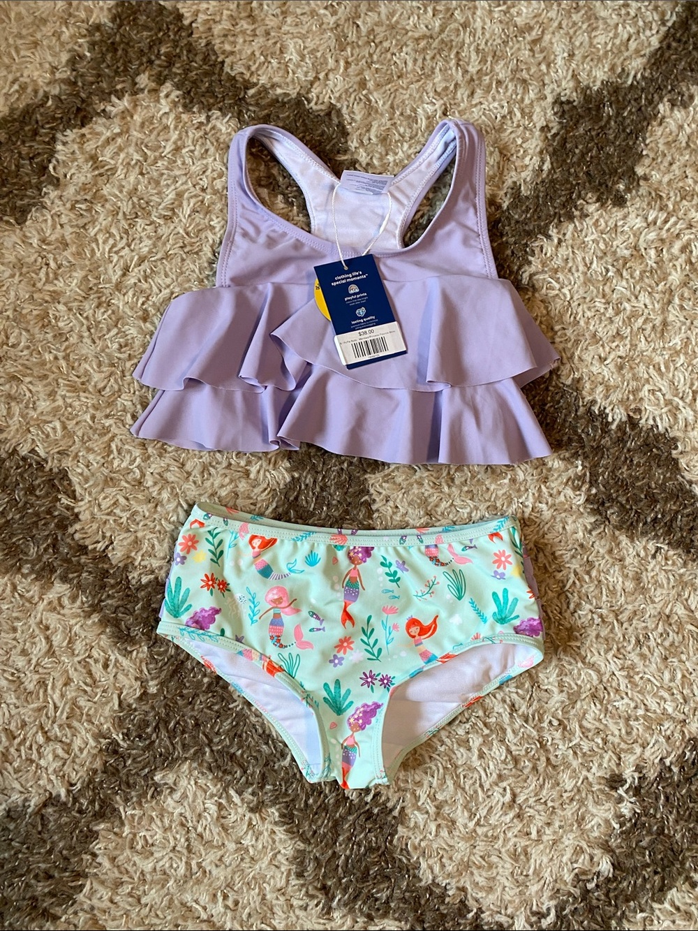 *NEW W/TAG* RuffleButts 2PC swim